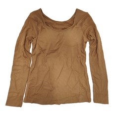 DR.MANGO 芒果科技 減齡超彈力保暖上衣, L, 駝色