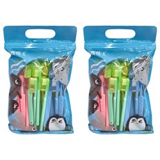 優美 C-6 幼兒超軟牙刷 適用於3~7歲兒童, 粉色 + 綠色 + 黃色 + 藍色, 24支, 2袋