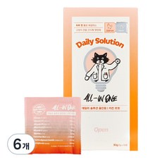 닥터펠리스 고양이 데일리 솔루션 올인원 트릿 치킨, 15회분, 종합영양제, 6개