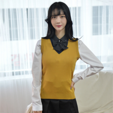 GYOBOKMALL 女款海軍風校服背心