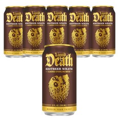 LiquidDeath 沙士風味氣泡水, 355ml, 6個