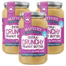 메이버스 엑스트라 크런키 피넛버터, 3개, 375g