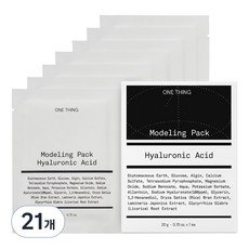 원씽 히알루론산 모델링 팩 20g, 21개, 1개입