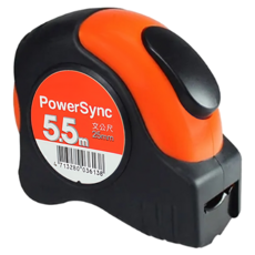 PowerSync 群加 自動剎車文公捲尺 WQA-001, 5.5m, 1個