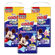 GOO.N 大王 12小時超吸收紙尿褲/尿布 13~25kg, 2XL, 90片