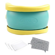 JUNJU 攜帶式香蕉造型馬桶+專用收納袋+塑膠袋 30入, 黃色 藍色