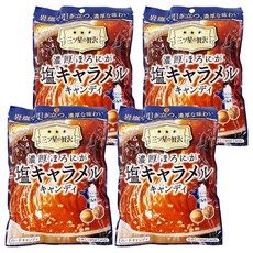 Kanro 甘樂 濃厚鹽味焦糖牛奶糖, 岩鹽, 硬糖, 66.3g, 4袋