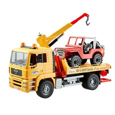 bruder MAN 卡車和吉普車壓鑄模型 BR02750, 混合色