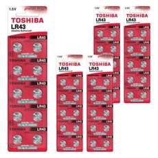 도시바 알카라인 건전지 LR43, 5개, 10개입