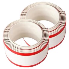 Cozywell PVC 電線線槽 地板理線 電線保護蓋, 白色, 2個
