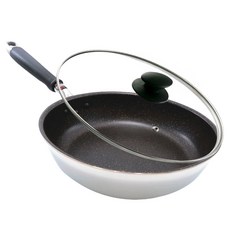 hokua 北陸 大金IH輕量級不沾平底鍋 28cm 含蓋, 1個