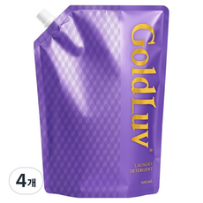 골드럽 리프레쉬 실내건조 세탁세제 리필, 500ml, 1개입, 4개