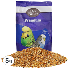 델리네이쳐 조류 사료 혼합 소형 28221, 1kg, 5개