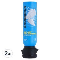 슈브릭 쿨샷 신발 탈취제 시트러스향 무색, 2개, 150ml