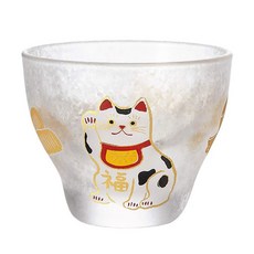 ADERIA GLASS 招財招福清酒杯, 招財貓, 1個