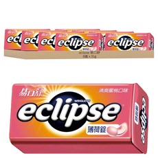 eclipse 易口舒 無糖薄荷錠 清爽蜜桃口味, 31g, 8盒