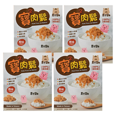 YUMMY BABY 芽米寶貝 寶寶純豬肉鬆, 1歲以上可食用 低調味 無添加 獨立小包裝, 104g, 4盒