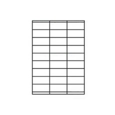 華麗牌 A4噴墨列印標籤 70 x 30mm, 27格, 100張