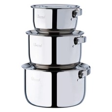 cook power 鍋寶 Eternal系列 316不鏽鋼調理鍋具組 附蓋, 1套, 15 公分調理鍋 + 18 公分調理鍋 + 21 公分調理鍋 + 3個鍋蓋, 銀色