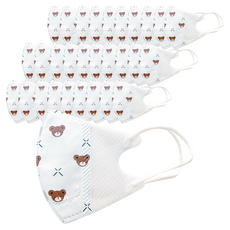 러블리앙즈 3D 유아 마스크 소형, 10개입, 3개, 곰