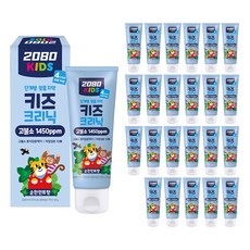 2080 키즈크리닉 4스텝 치약, 80g, 24개