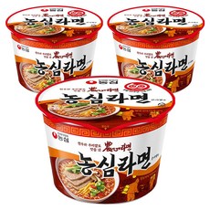 농심 라면 큰사발면 95g, 3개
