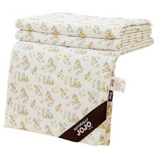 NATURALLY JOJO 冰絲雪糕涼感被, 兔吃梨園 白色