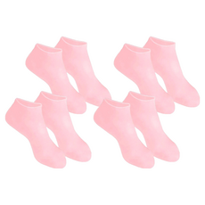 Roirang 足部保濕護理矽膠襪 雙腳穿戴套組 粉紅色, 4套, 80g