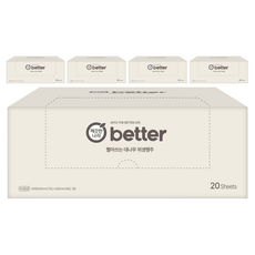 KleanNara 可綠納樂 better 可水洗竹纖維衛生抹布, 20張, 5個