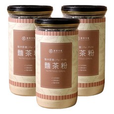 GreenMarket 菓青市集 古早味麵茶粉 400g 傳統風味 無添加 沖泡即食 營養豐富 健康美味, 3罐