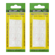 SELLERY 舍樂力 玻璃護墊, 12mm x 18個, 2組, 00-186