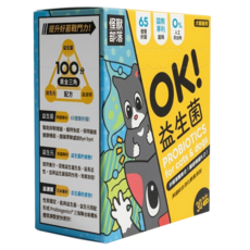 LitoMON 怪獸部落 OK益生菌 30包入, 腸道健康/乳酸菌, 30入, 1盒