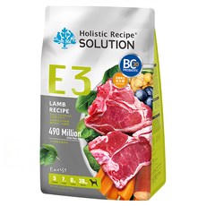 Holistic Recipe SOLUTION 耐吉斯 E3 成犬配方無穀乾飼料 大顆粒, 活力羊肉餐, 2.04kg, 1袋