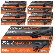 Clean Skin 大師級丁腈手套, 黑色, 中(M), 5個