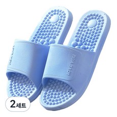 unheve Love You 指壓拖鞋套組 230, 2套, 03 藍色