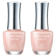 반디BANDI 네일큐어 핑크다이아 톤픽스 손톱영양제 누드빛톤업, 7ml, 2개