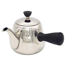 c&c 304不銹鋼單柄泡茶壺 600ml, 銀色 + 黑色, 1個