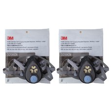 쓰리엠 단구형 면체 3200 방독마스크, 2개, 혼합색상