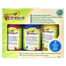 Crayola 繪兒樂 可水洗手指畫顏料3件組 無氣味 8oz, 236ml, 3色