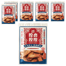 控肉控控 寵物肉乾 牛肉厚片, 純手工製作, MIT, 美味營養, 安全衛生, 80g, 6包