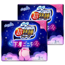 SOFY 蘇菲 日本原裝進口 超熟睡褲 夜用量多, M~L, 5片, 2包