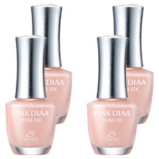 반디BANDI 네일큐어 핑크다이아 톤픽스 손톱영양제 누드빛톤업, 7ml, 4개