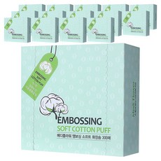 MediFlower 壓花柔軟化妝棉, 300入, 15個