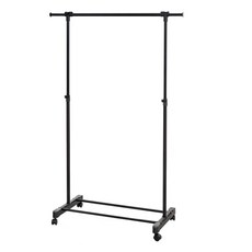 ikloo 宜酷屋 台製時尚單桿延伸曬衣架, 黑色