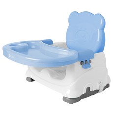 TOBEMOM 孩童用攜帶式折疊餐椅, 藍色