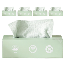 WE CHAMP 抽取式抹布, 一盒用一年, 多功能, 超細纖維, 不易掉毛, 吸水去油, 20 x 20cm, 5盒