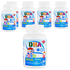 good Life 得意人生 兒童DHA魚油嚼錠 100mg, 60顆, 48g, 6罐