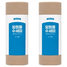 INNER HOME 拋棄式菜瓜布, 米色, 60個, 2個