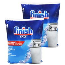 finish 洗碗機軟水鹽, 1kg, 2包