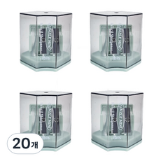 아이비스 심플 미니 2구 연필 깎이 오픈타입, 그린, 20개